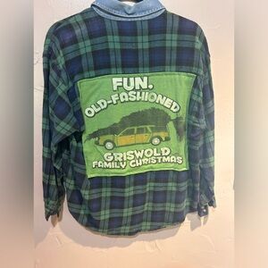 Rad Olive Christmas Flannel